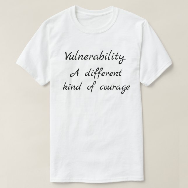 T-shirt Citation sur les styles d'attachement vulnérables  (Design devant)