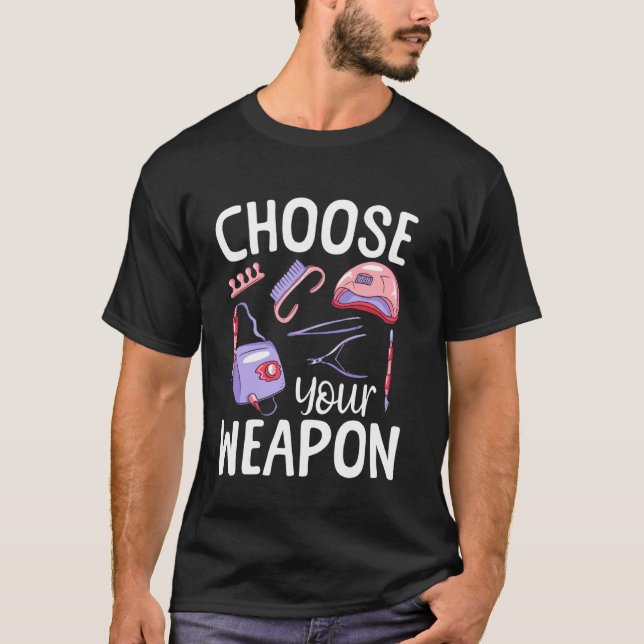 T-shirt Citation Tech de manucure Uniforme Vernis à ongles (Devant)