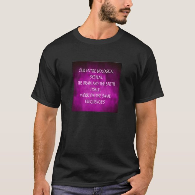 T-shirt Citation Tesla Sur Purple (Devant)