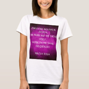 T-shirt Citation Tesla Sur Purple