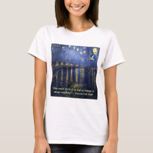 T-shirt Citation Van Gogh Courage