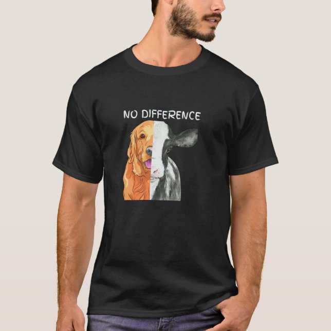 T-shirt Citation Végétarien Sans Différence Drôle Herbivor (Devant)