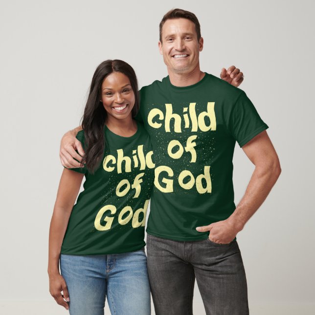 T-shirt Citation verte de l'Enfant de Dieu (Unisexe)