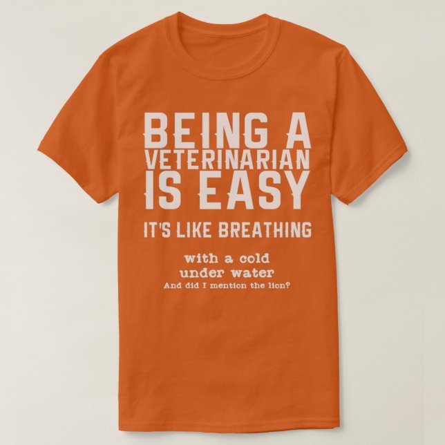 T-shirt Citation vétérinaire Vétérinaire Animaux vétérinai (Design devant)