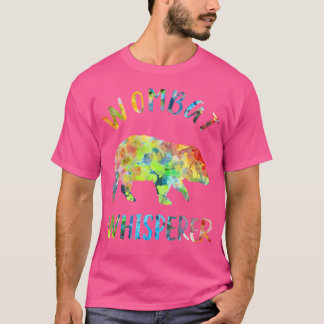 T-shirt Citation Wombat Whisperer Wombat Lover Funny Womba