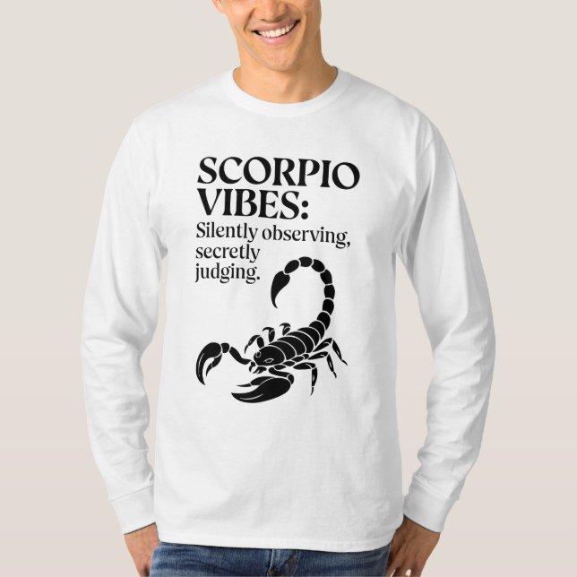 T-shirt Citation Zodiac Scorpio amusante (Devant)