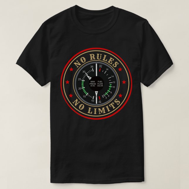 T-shirt Citations amusantes du pilote de chasse (17) (Design devant)
