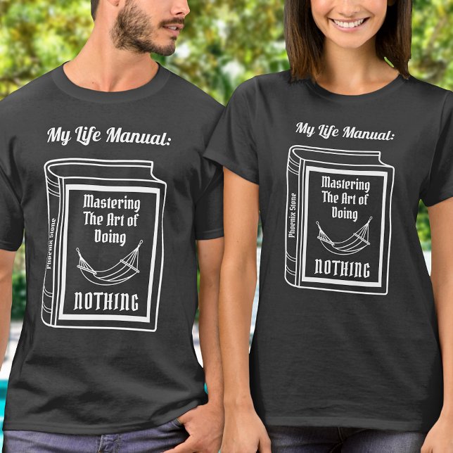 T-shirt Citations amusantes et modernes Typographie noir e (Créateur téléchargé)