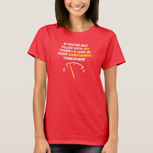 T-shirt Citations Chrétiennes Remplies de Joie (Devant)