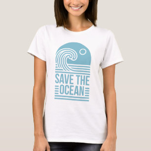 T-shirt Citations d'activiste pour sauver l'océan esthétiq