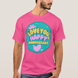 T-shirt Citations de anniversaire de mariage vintage