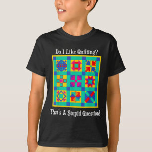 T-shirt Citations de cadeaux de quiltistes Blocs vintage M