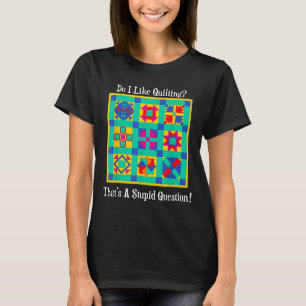 T-shirt Citations de cadeaux de quiltistes Blocs vintage M