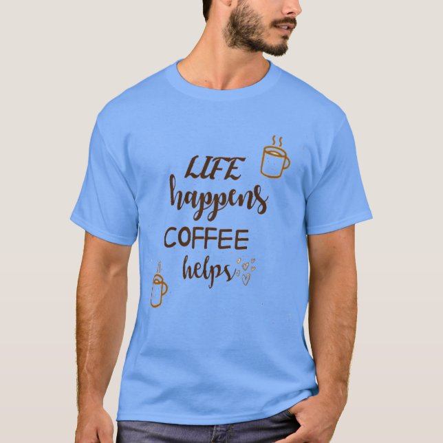 T-shirt Citations de caféCitations vintage (Devant)