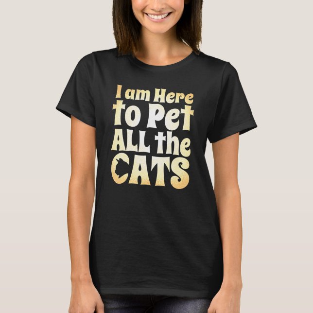 T-shirt Citations de chats Animal de compagnie Kitty   Cha (Devant)