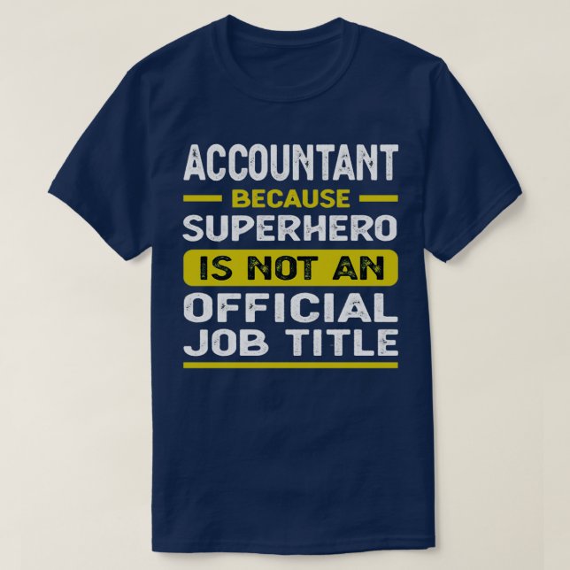 T-shirt Citations de comptable amusantes (Design devant)