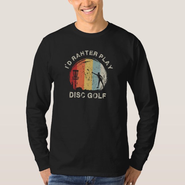 T-shirt Citations de Disc Golf Graphique Joueur de Disc Go (Devant)