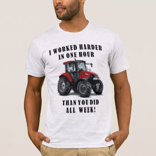 T-shirt Citations de dur labeur de tracteur de ferme