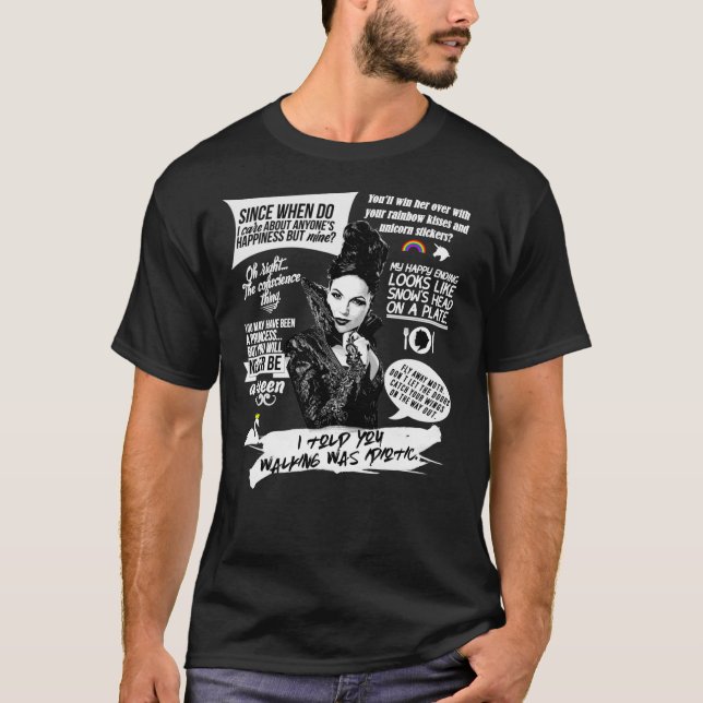 T-shirt Citations de Evil Queen Regina Mills - Ouat Essent (Devant)