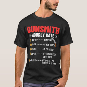 T-shirt Citations de fabricant d'armes de gunsmith Guns Gu
