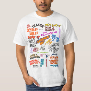 T-shirt Citations de film vintage : phrases Mots de texte