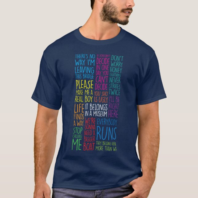 T-shirt Citations de Films Célèbres (Devant)