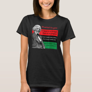 T-shirt Citations de Frederick Douglass Drapeau panafricai