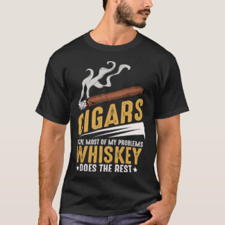 T-shirt Citations de fumeur de cigare fumant