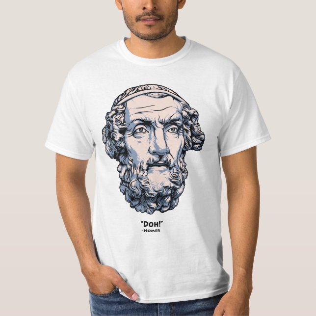 T-shirt Citations de Grec - Homer (Devant)