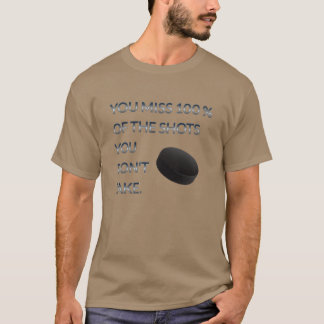 T-shirt Citations de hockey sur glace encourageantes pour