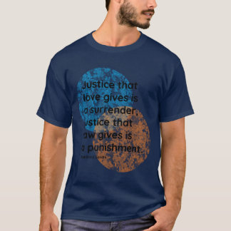 T-shirt Citations de justice de Mahatma Gandhi vintage