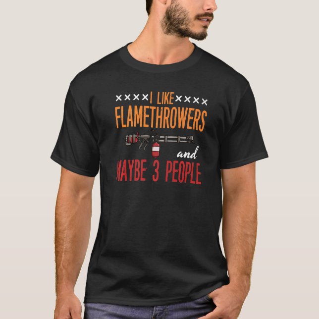 T-shirt Citations de l'arme à feu lance-flammes Citations  (Devant)
