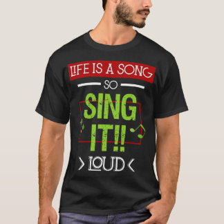T-shirt Citations De Musique Inspirante Pour La Vie 1