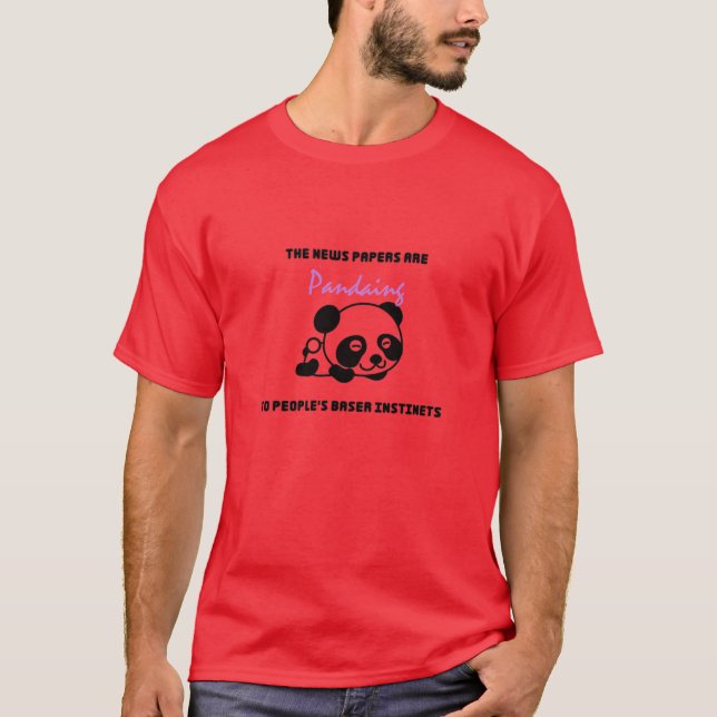 T-shirt Citations de Panda rétro (Devant)