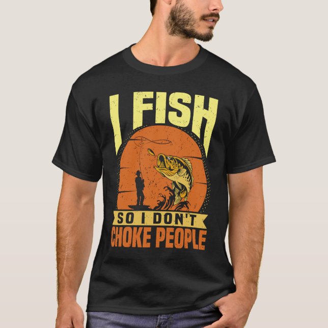 T-shirt Citations de pêche blague sarcasme (Devant)