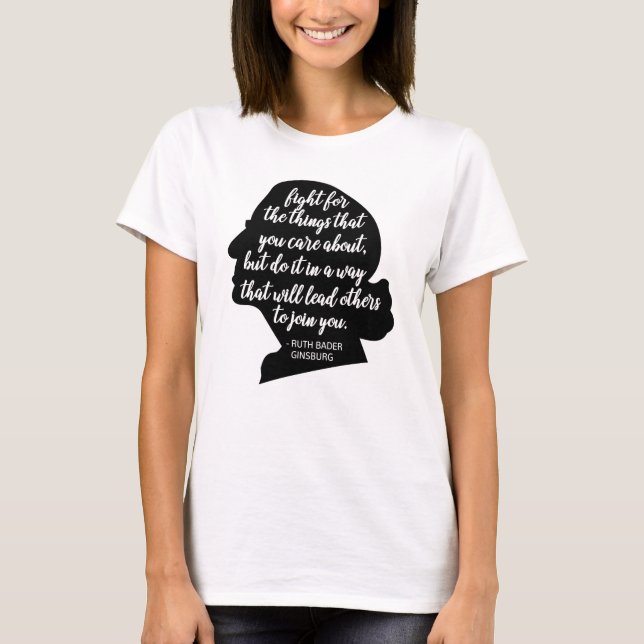 T-shirt Citations de RBG, citations de Ginsburg, Ruth Bade (Devant)