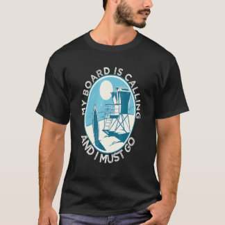 T-shirt Citations de surf jeunesse Rétro Surfeur Coucher d