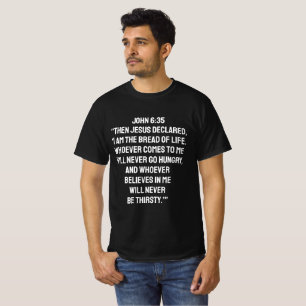 T-Shirt CITATIONS DE VERSETS DE LA BIBLE RELIGIEUS