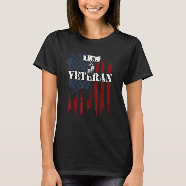 T-shirt Citations de vétéran des États-Unis (Devant)