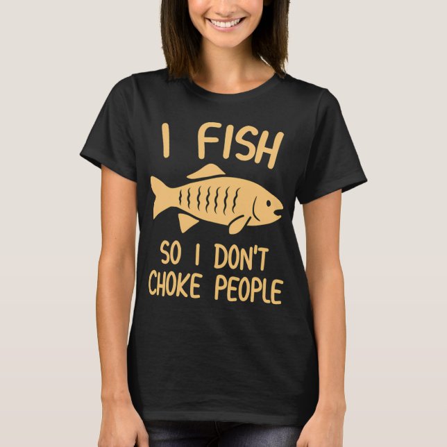 T-shirt Citations d'introverti pêcheur Antisocial (Devant)