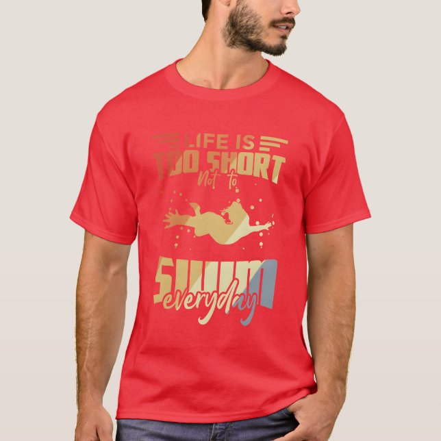 T-shirt Citations drôles de natation (Devant)