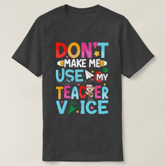 T-shirt Citations drôles de professeurs (Design devant)
