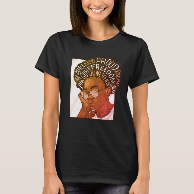 T-shirt Citations du Mois de l'Histoire des Noirs - Femme  (Devant)