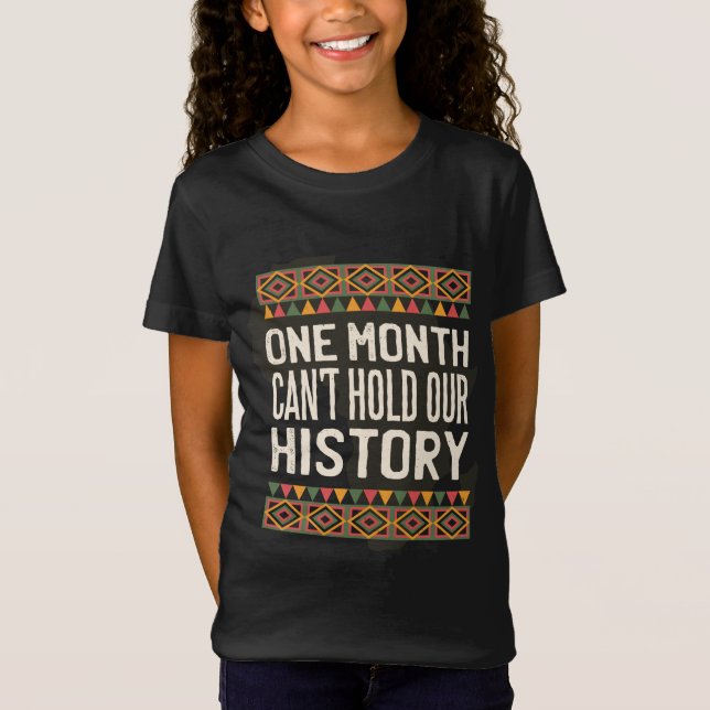 T-Shirt Citations du Mois de l'Histoire des Noirs - Ne peu (Devant)