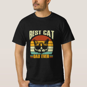 T-shirt Citations grand-père Meilleur papa de chat
