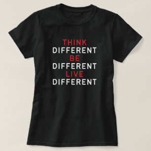 T-shirt Citations Motivationnelles, Penser Différents T-S