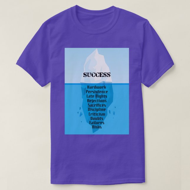 T-shirt citations motivationnelles pour le succès dans la  (Design devant)