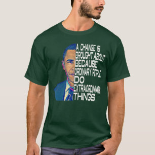T-shirt Citations politiques de Barack Obama 44e États-Uni