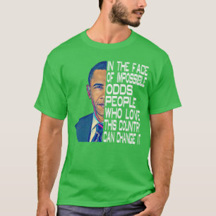 T-shirt Citations politiques de Barack Obama 44e président