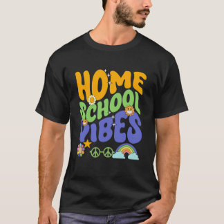 T-shirt Citations Rétro École à la Maison Maman Enseignant